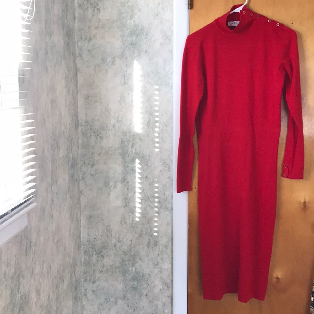 Calvin Klein Cashmere Midi Dress (lightly worn)